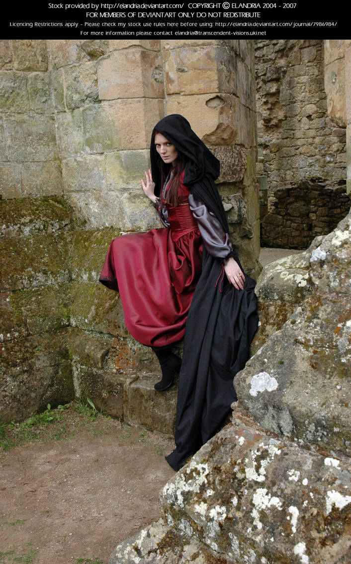 Rievaulx Abbey Ind Red 37 by Elandria