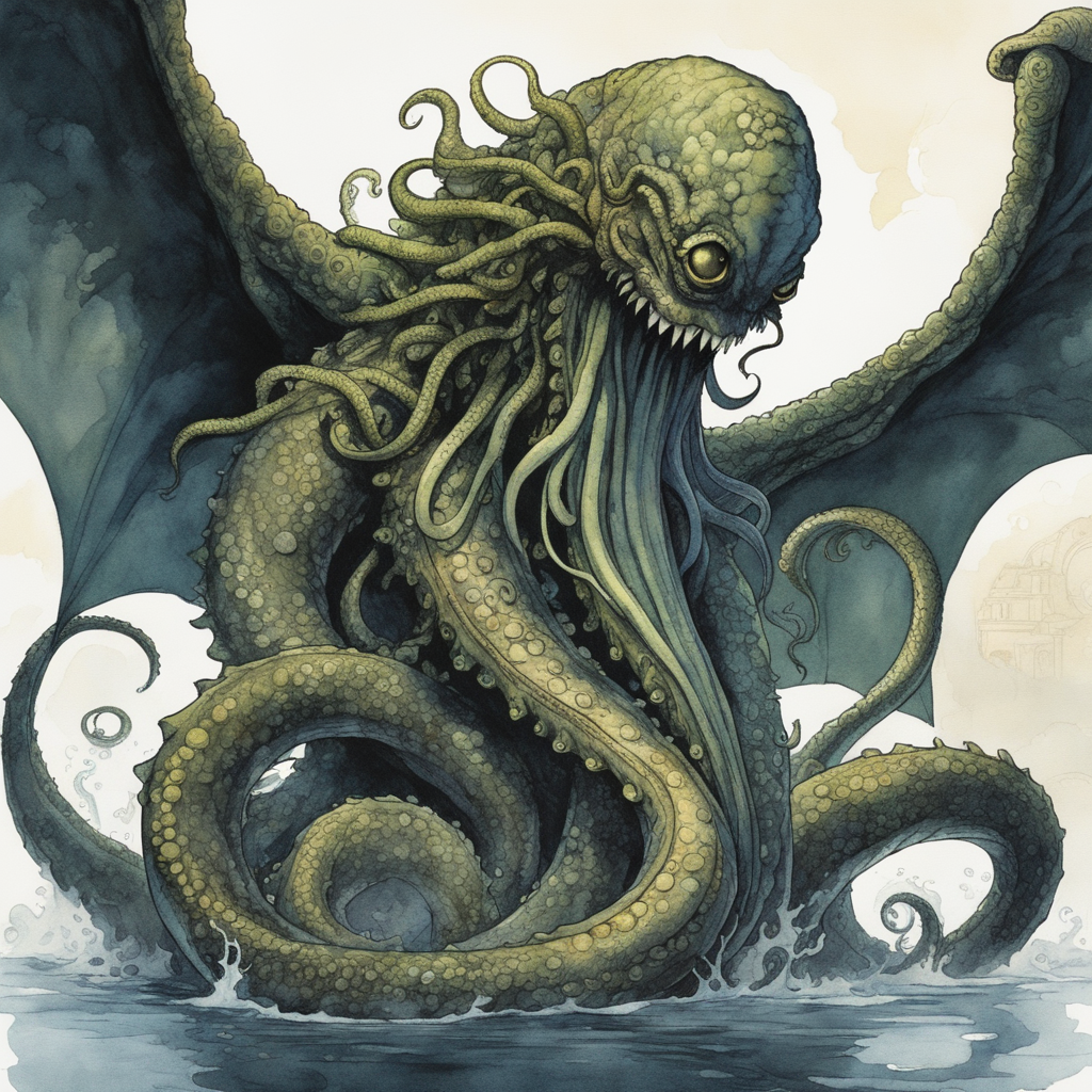 Lovecraftian-tentacle-monster 2 by Taschentuch on DeviantArt