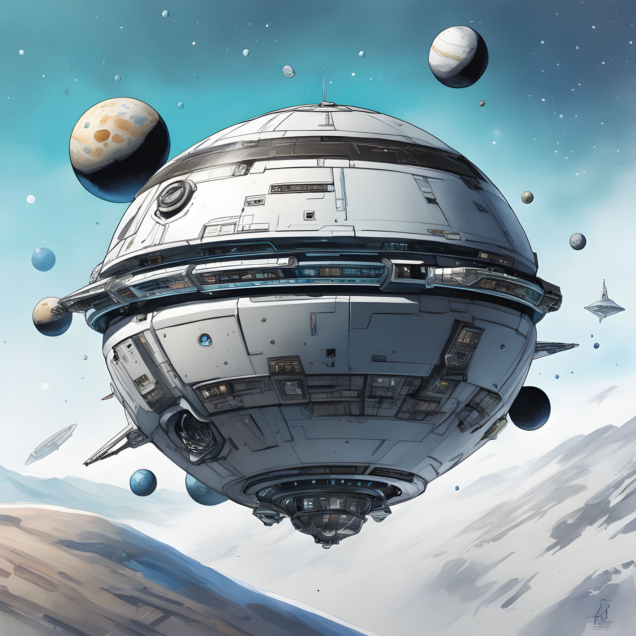 AI Perry Rhodan Ship by Taschentuch on DeviantArt