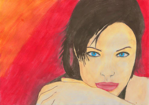 Angelina Jolie Watercolour