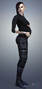 Mass Effect - Pregnant Jack model
