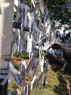 Activist photo wall, WSF