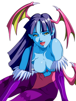 Morrigan Aensland as Hsien-Ko Vampire Savior Vs.