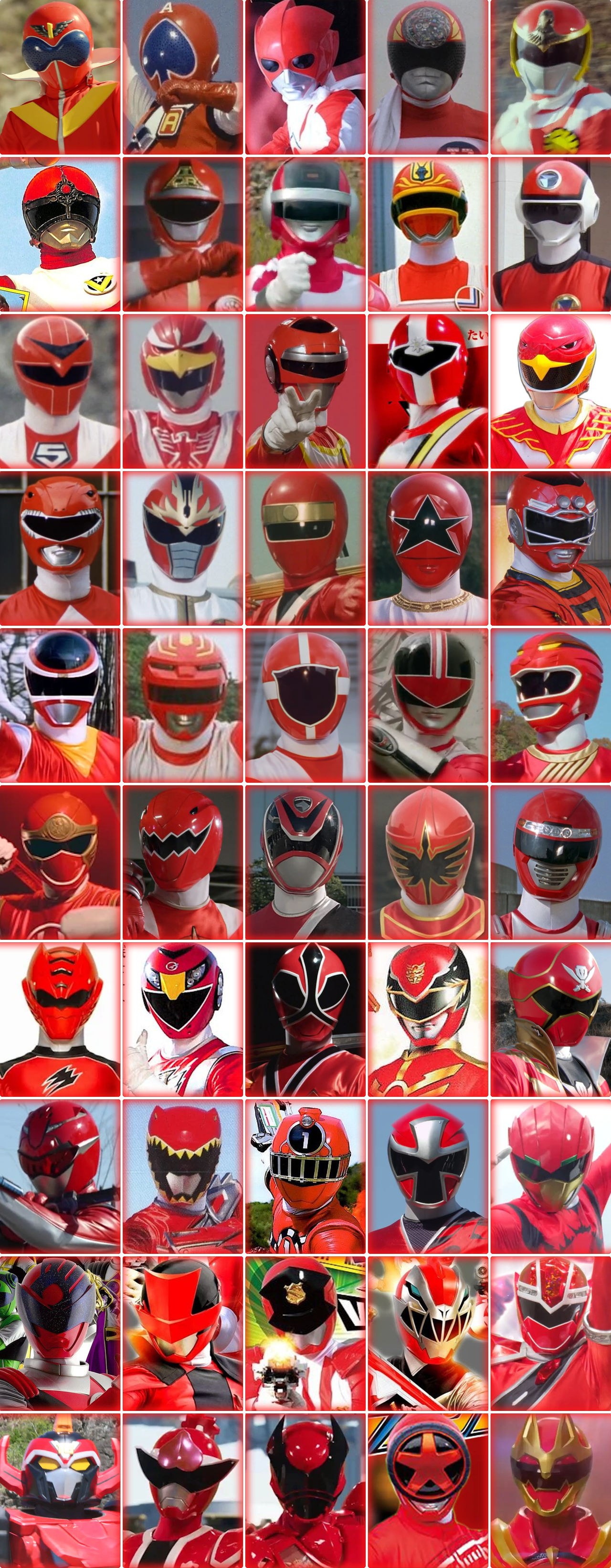 Super Sentai Red Rangers (Akaranger To GozyuWolf) by Macaulayb123 on ...