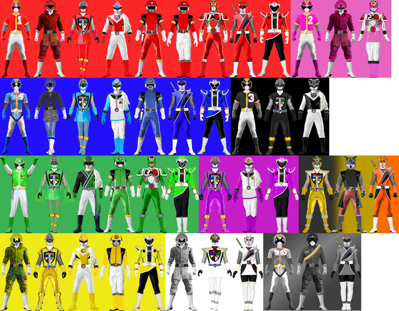 All My Rangers So Far by Macaulayb123 on DeviantArt