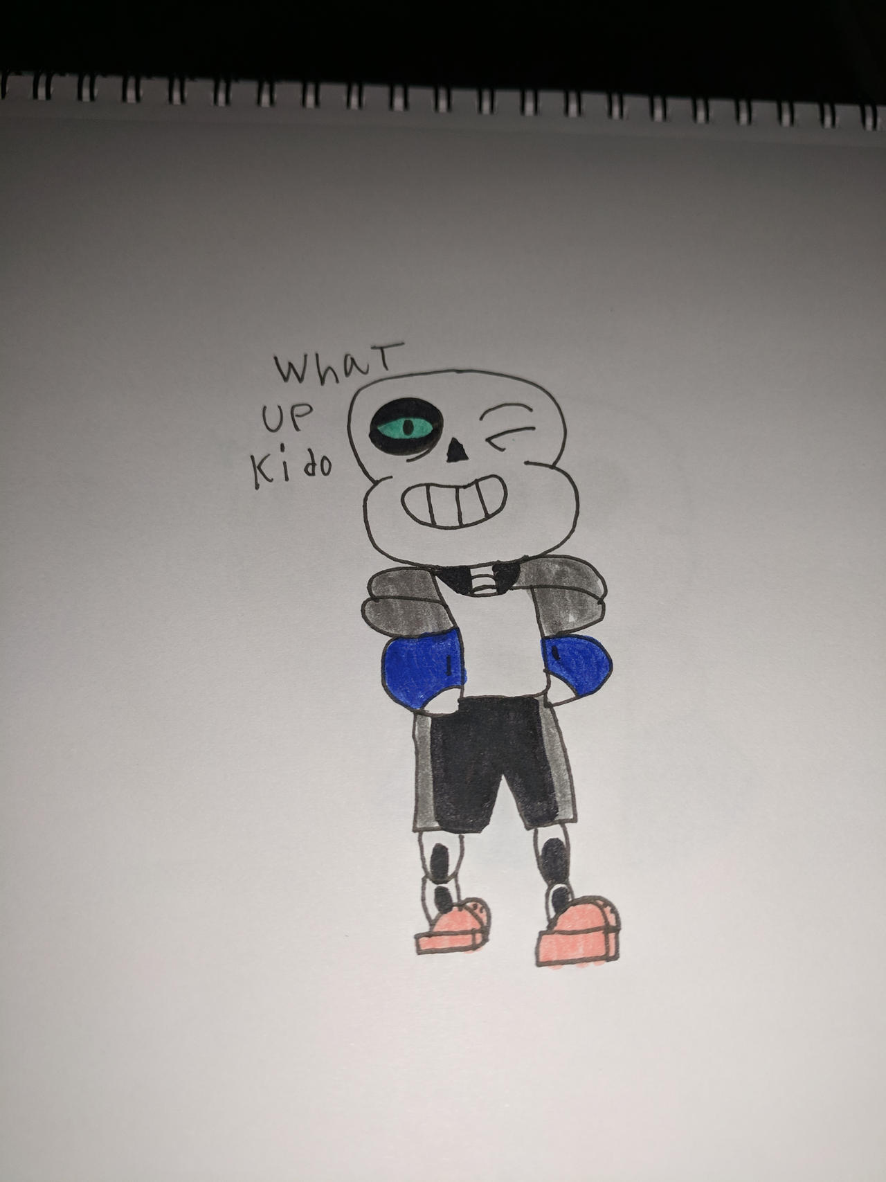 undertale sans fanart by xXMOMOTAROXx13 on DeviantArt