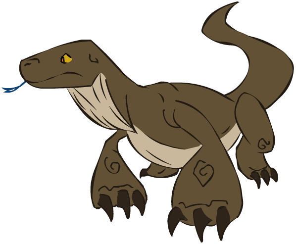 Cartoon Komodo by Blickish on DeviantArt Cartoon Komodo by Blickish on DeviantArt