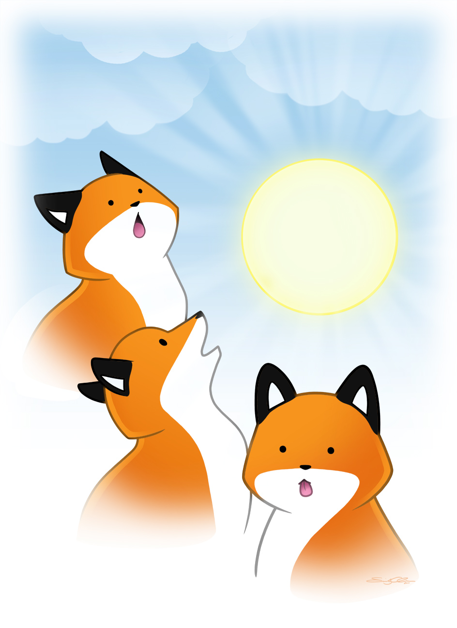 Three Fox Sun