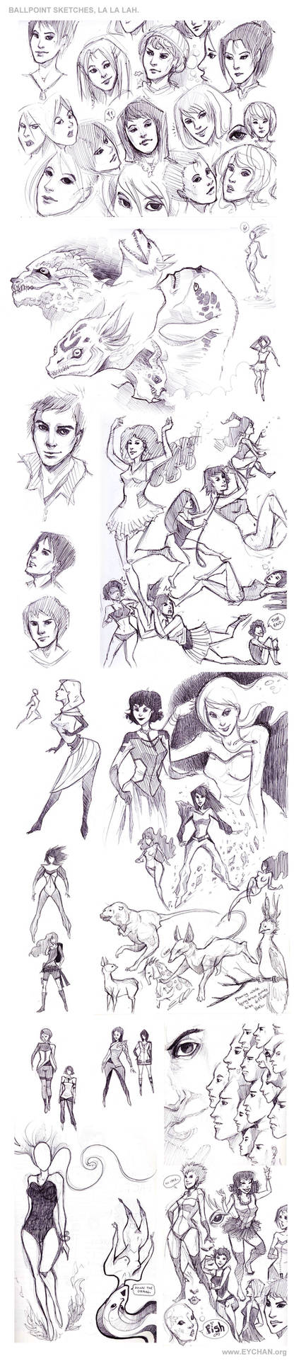 Ballpoint Sketches 2012