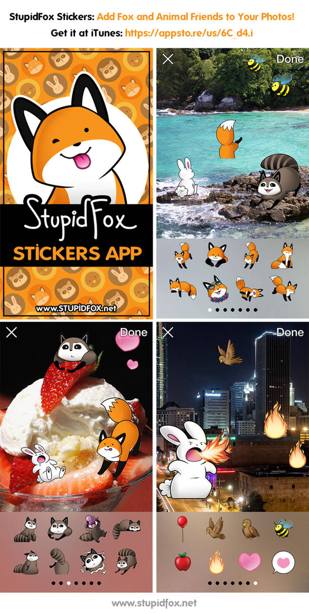 Stupidfox Sticker StupidFox Stickers App by eychanchan on DeviantArt