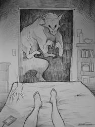 At the Door by eychanchan
