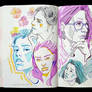 Sketchbook Page Cool Hues