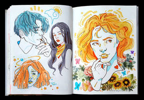 Sketchbook Page Dreamers