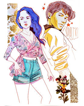 Sketchbook Page Couple