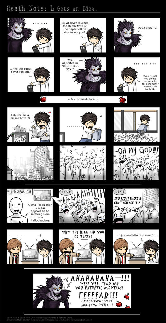 Death Note: L Gets an Idea.