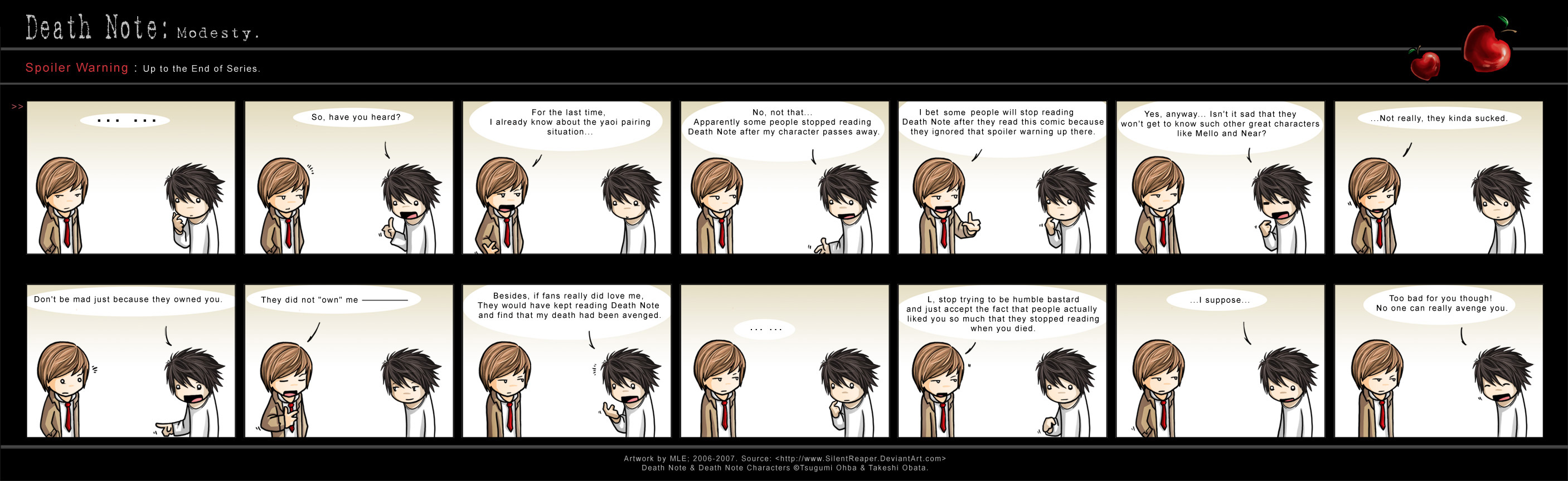 Death Note: Modesty.