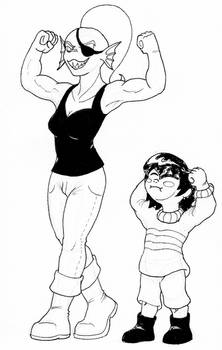 Flexing Undyne