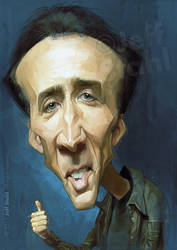 Nicolas Cage, by Jeff Stahl