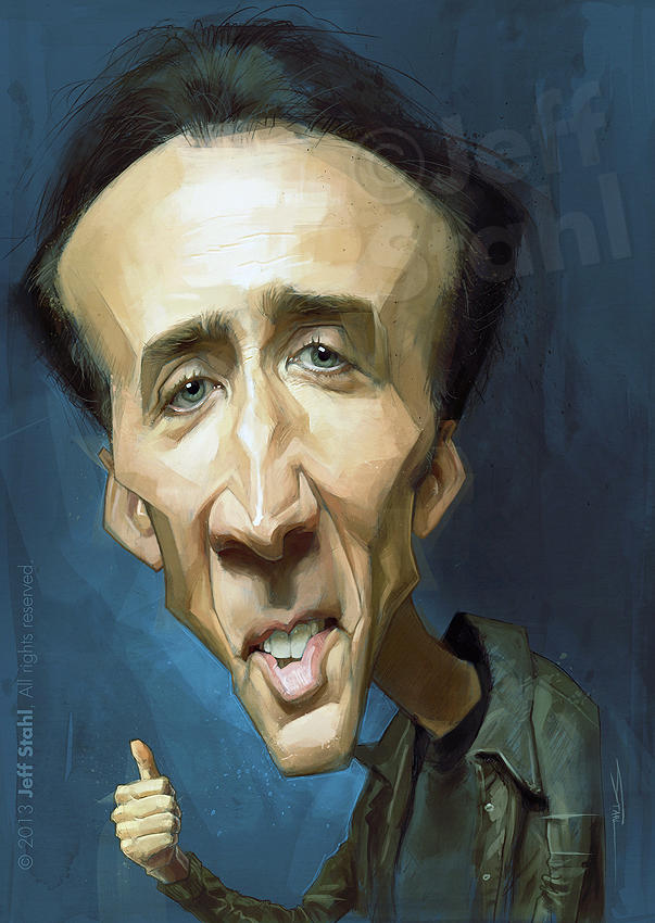 Nicolas Cage, by Jeff Stahl by JeffStahl