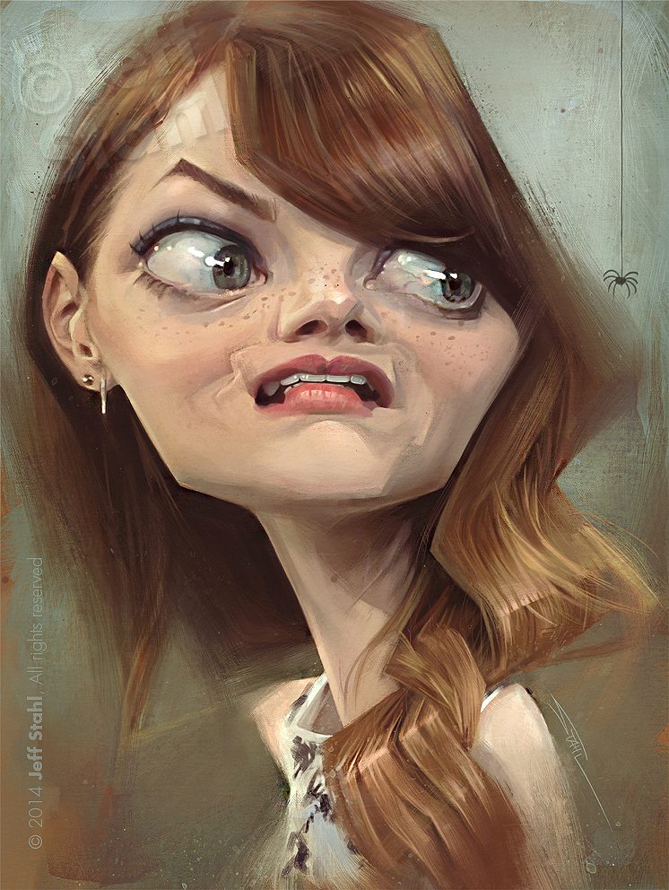 Emma Stone, by Jeff Stahl