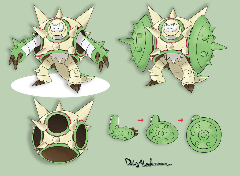 Chestnut Evolution Mega Chesnaught - concept art by delgalessio on DeviantArt