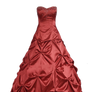 Burgundy Red Ball Gown PNG