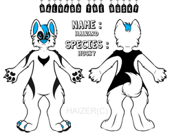 Gift Art: Halvard the Husky Ref. Sheet