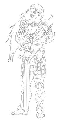 Lineart - Warrior