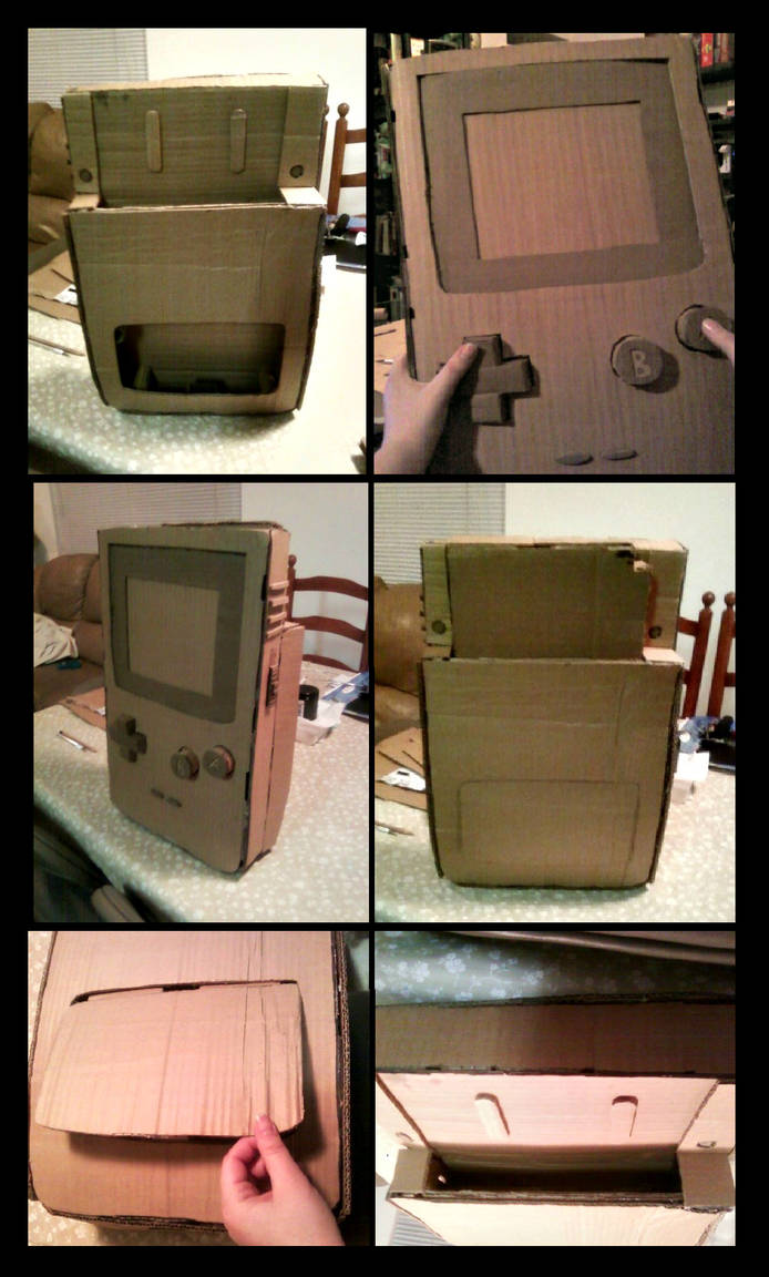 Cardboard Gameboy Color Model by TheSuperKarrot on DeviantArt
