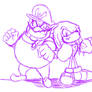 Wario - Knuckles Team Up