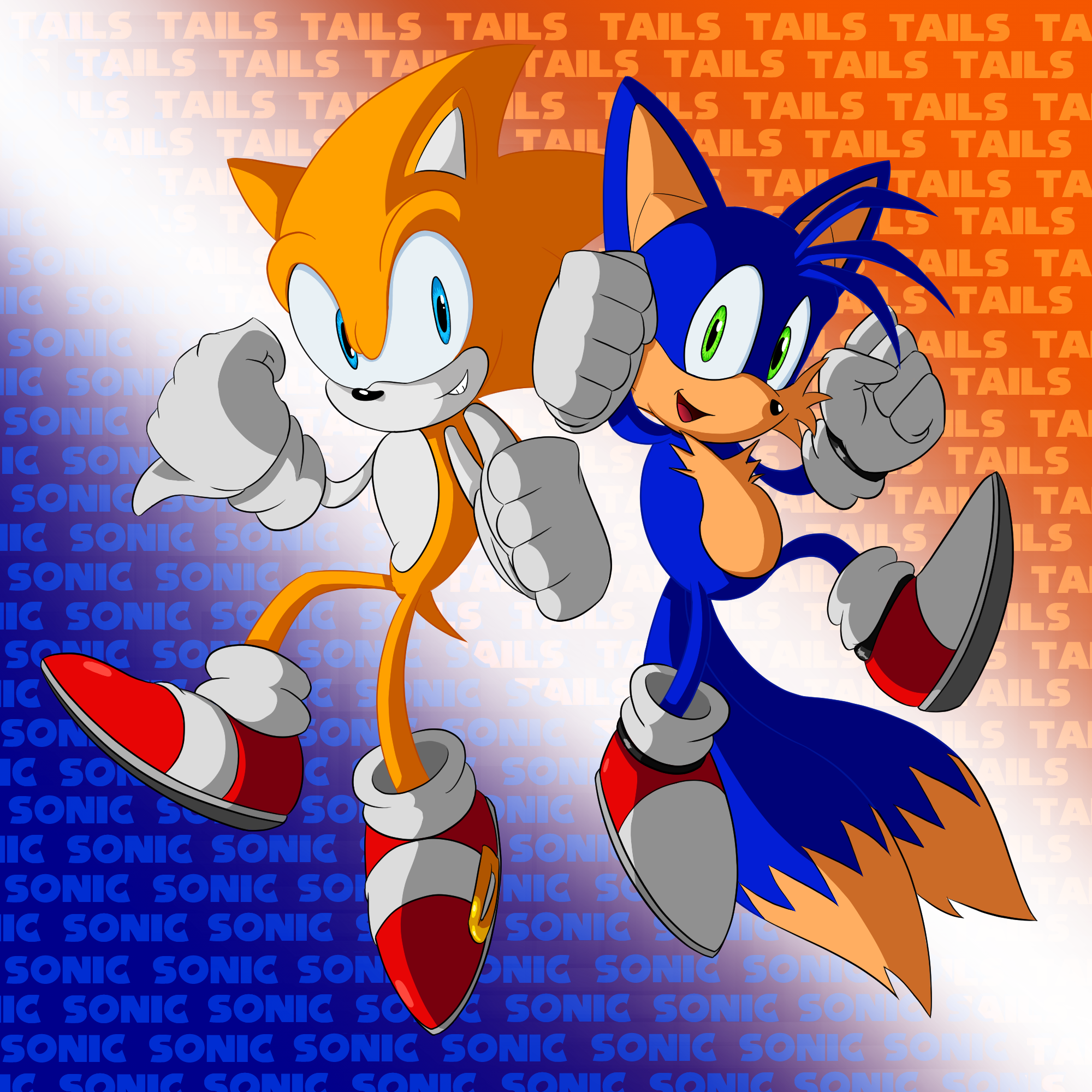 Sonic and Tails Colour Swap by Kamicciolo on DeviantArt