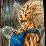 Vegeta in the Rain