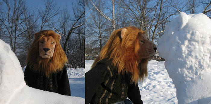 Lion's head for fursuit