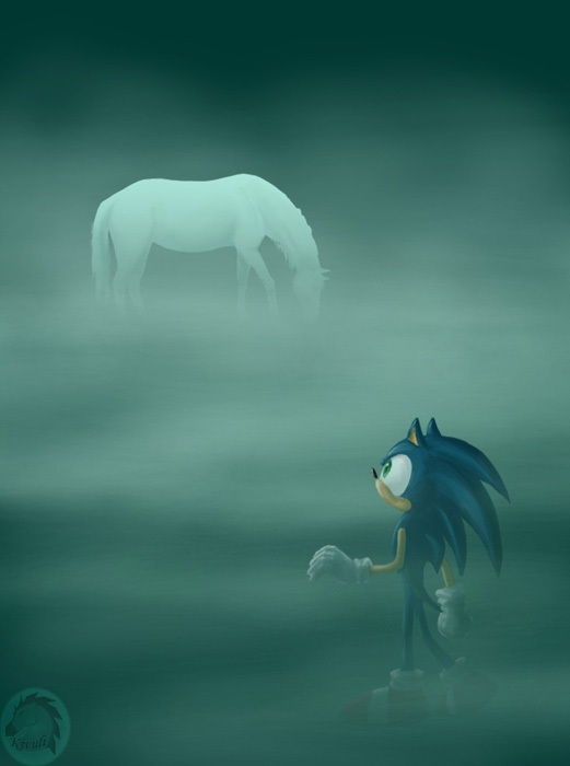 A hedgehog in a fog