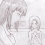 Hinata and Sakura at the bath house