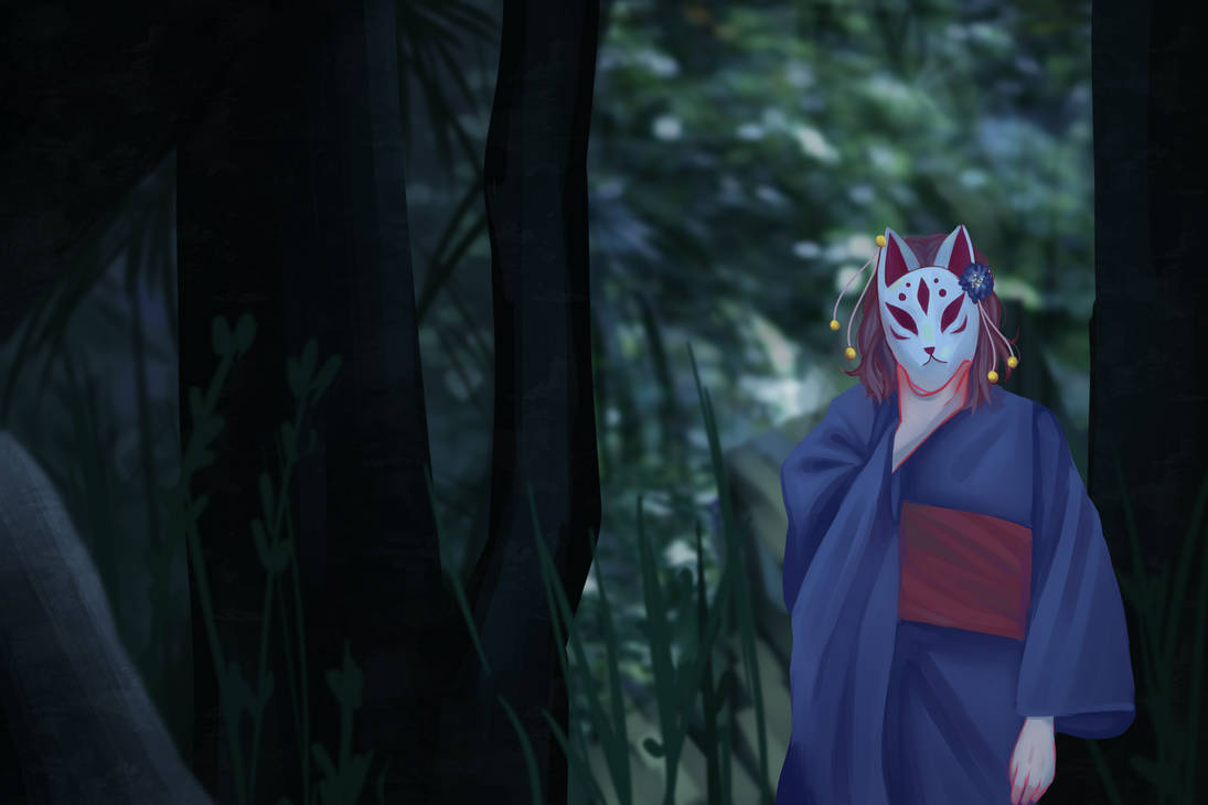 Kitsune Wallpaper by ZaizenThinking on DeviantArt