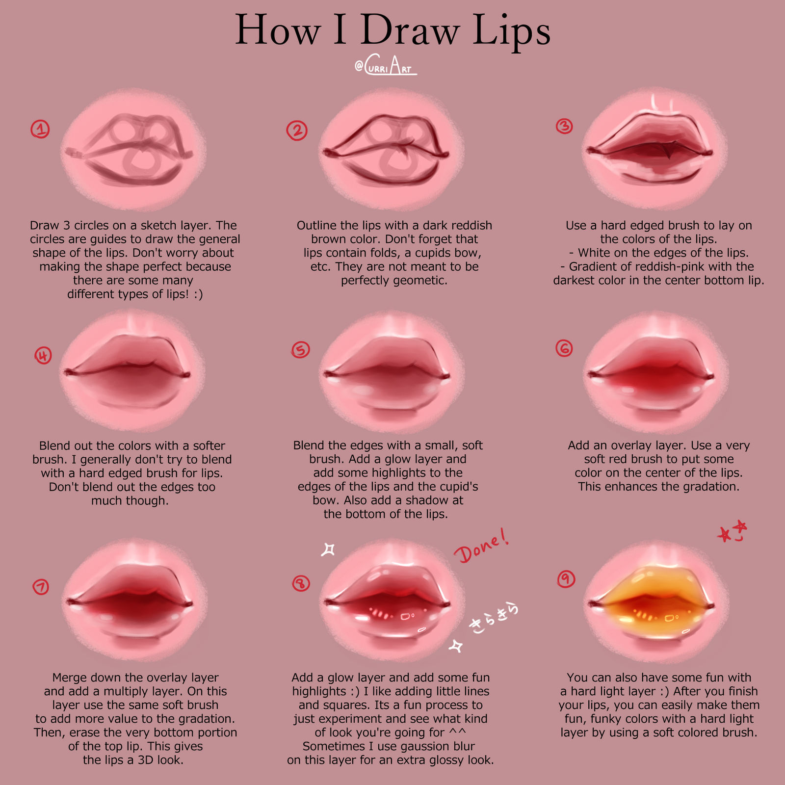 How to draw your Cupid's bow for lips?