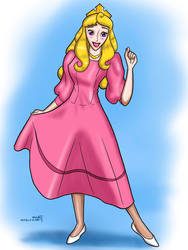 Princess Aurora in Pink