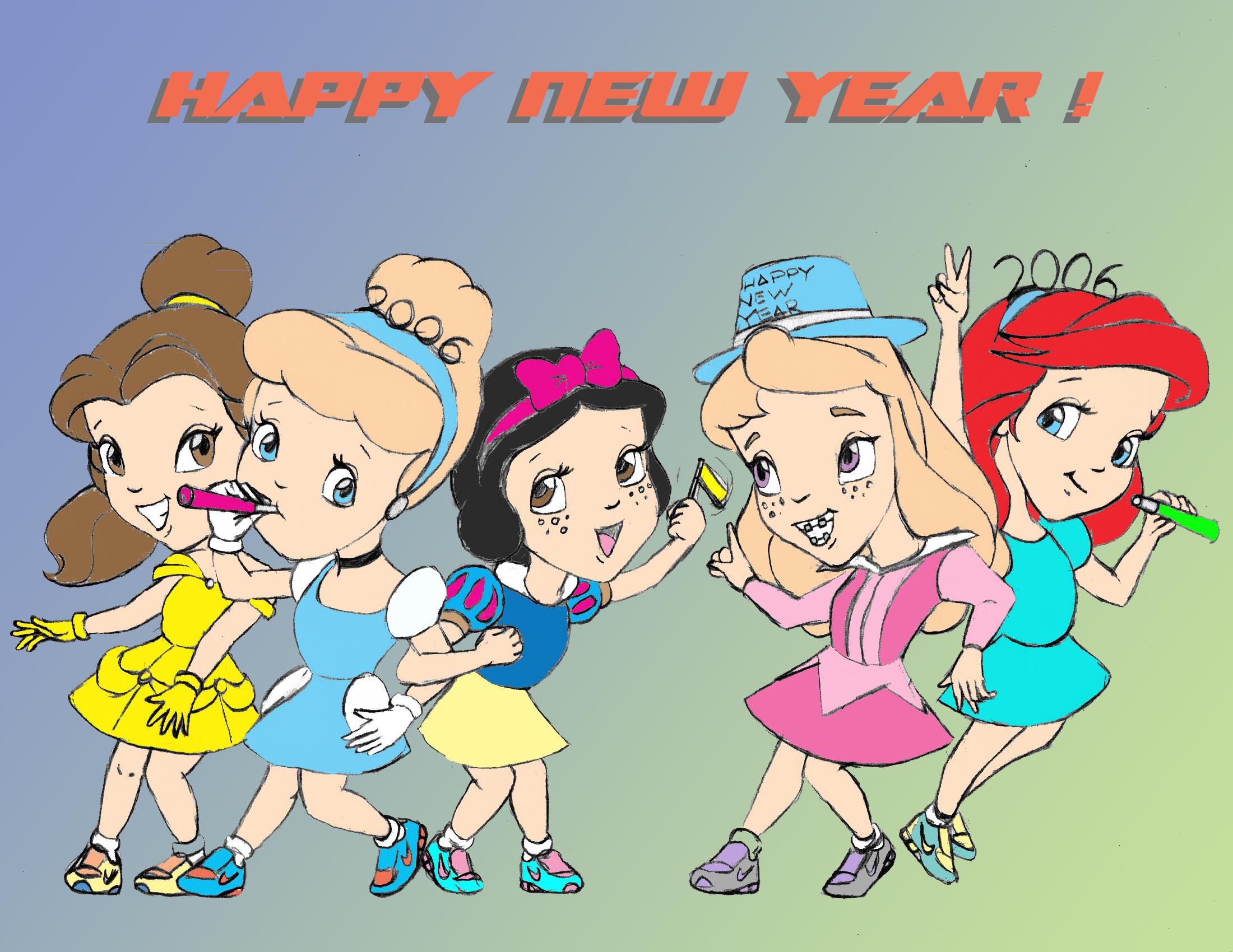 Disney Princess Kids New Year