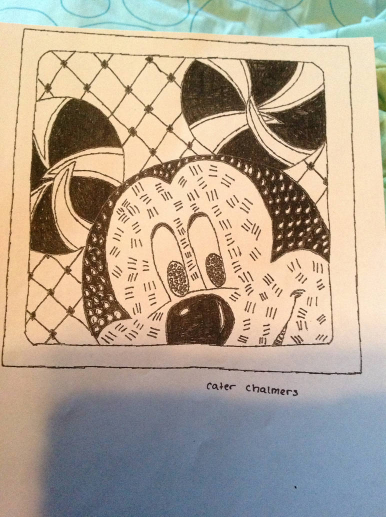 Zen Tangle Mickey Mouse original by captainrex911 on DeviantArt