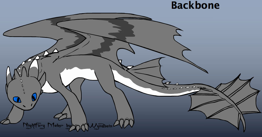 Furry Backbone Backbone as a Night Fury by captainrex911 on DeviantArt