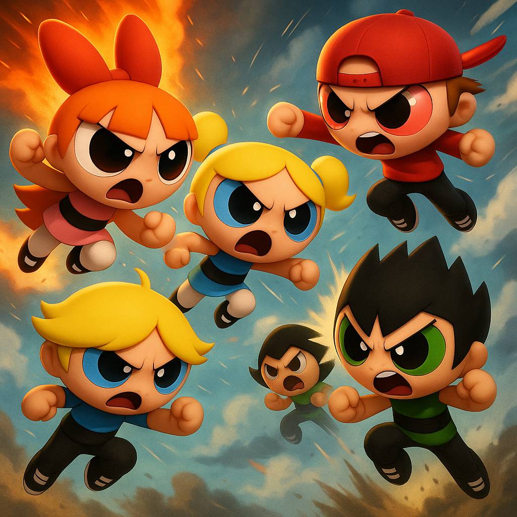 Ppg Rrb Band PPG vs RRB 3d Art by juanvargas6600 on DeviantArt