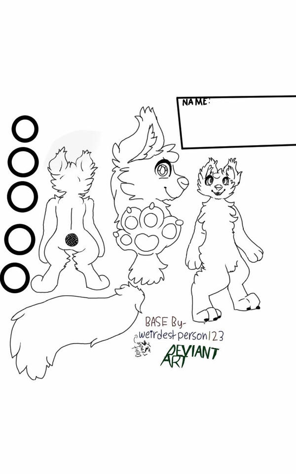 furry ref base by weirdestperson123 on DeviantArt