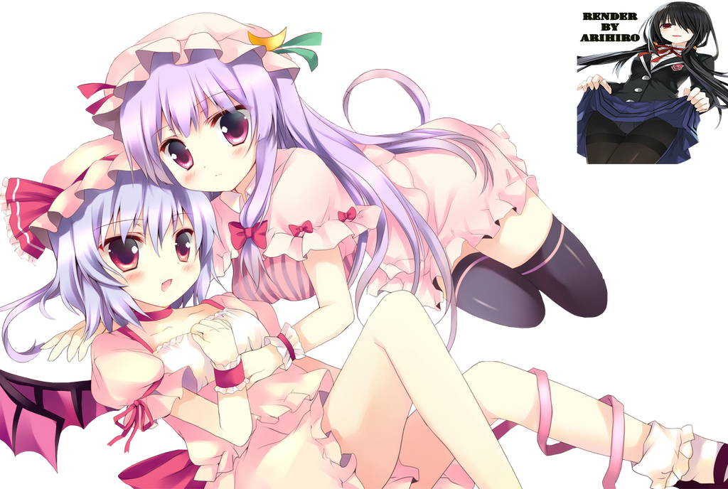 render Patchouli Knowledge and flandre scarlet