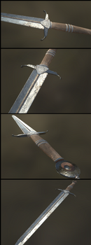 Oblivion steel short sword in HD!