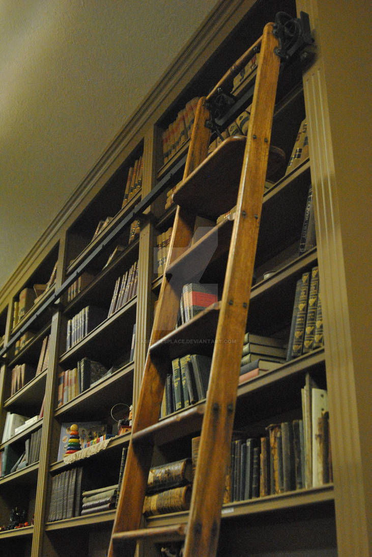 antique library ladder by ascribesplace on DeviantArt