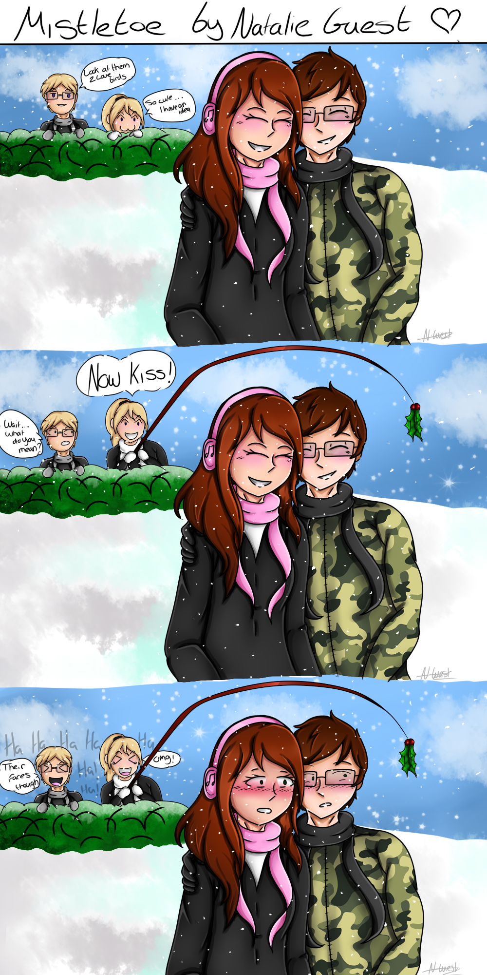 Mistletoe Funny Winter Comic: Priestley Squad by NatalieGuest on DeviantArt Mistletoe Funny Winter Comic: Priestley Squad by NatalieGuest on DeviantArt