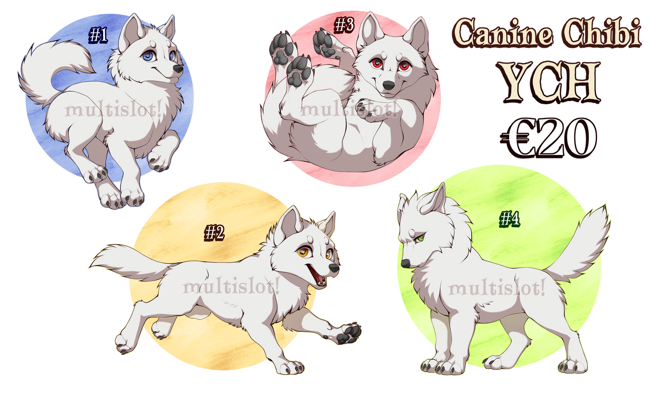 Canine Chibi YCH - MULTISLOT