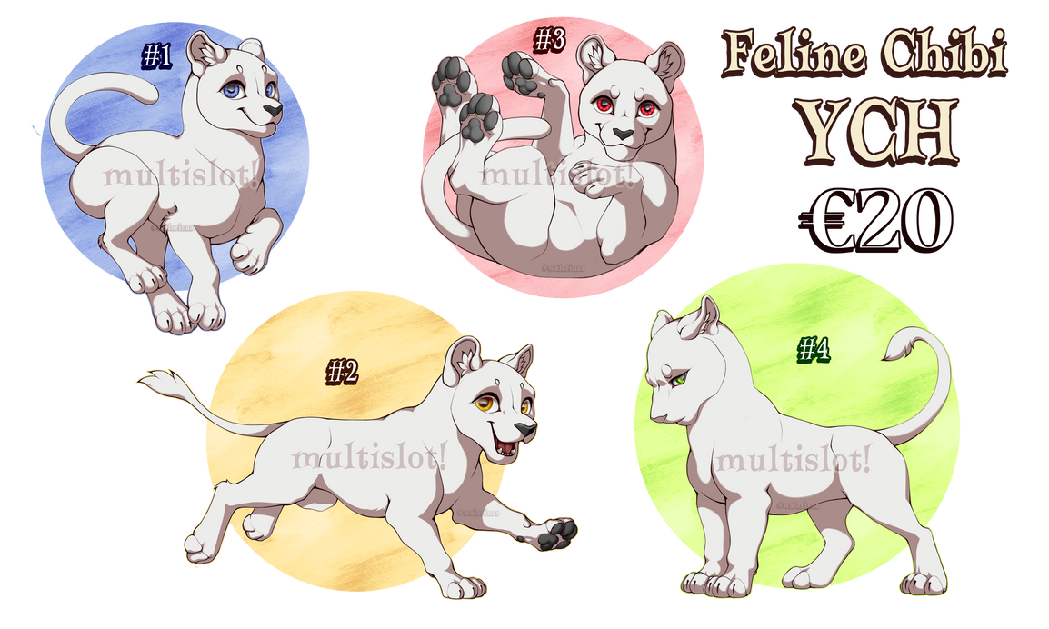 Feline Chibi YCH - MULTISLOT