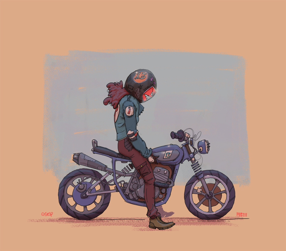 Deviantart Riding Motorcycle Motorcycle Girl by balloonwatch on DeviantArt